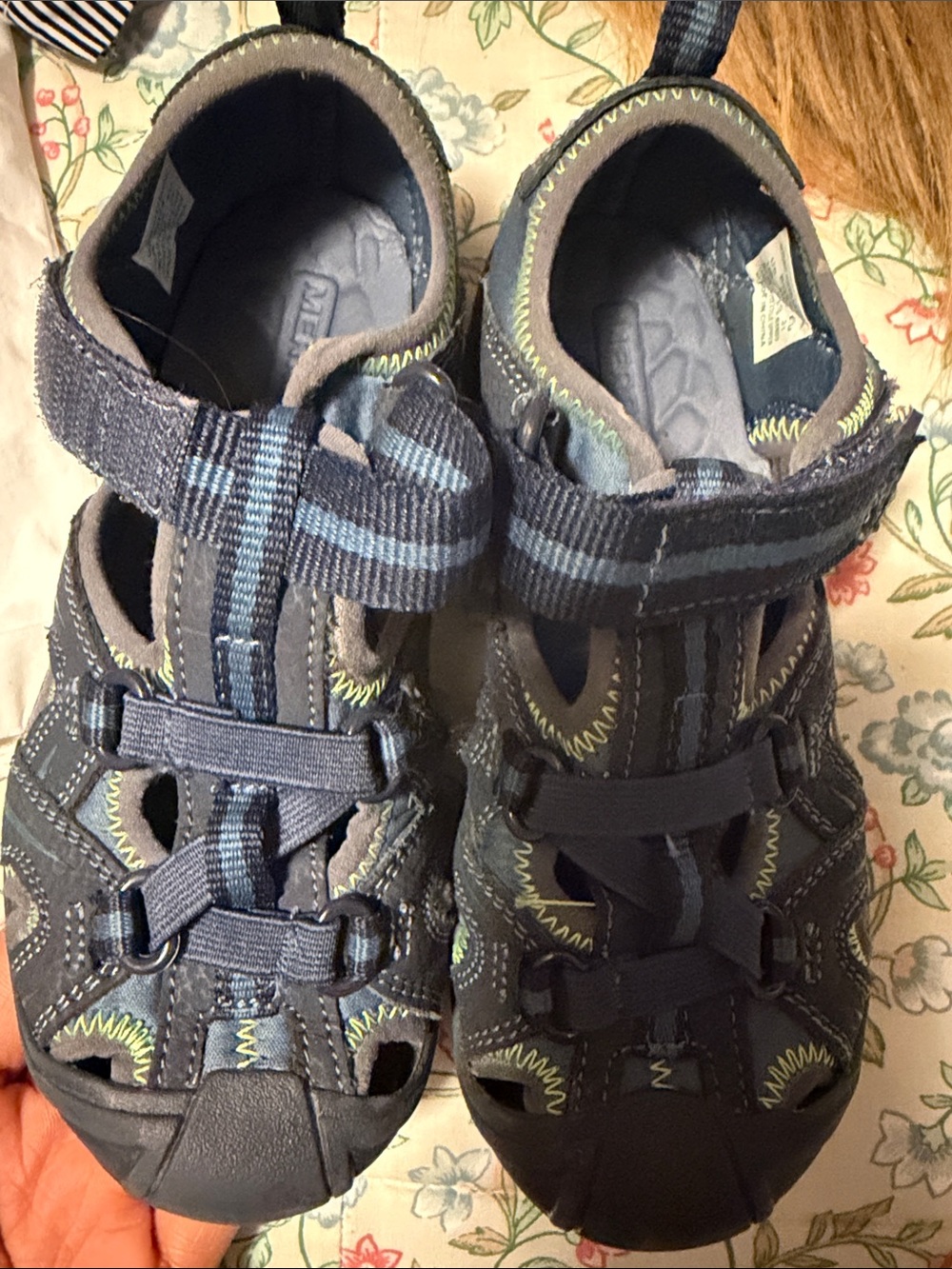 Merrell Kids Navy Blue Closed-Toe Sandals